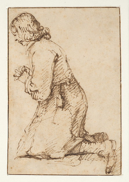 Anthonie van Borssom, A Praying Youth