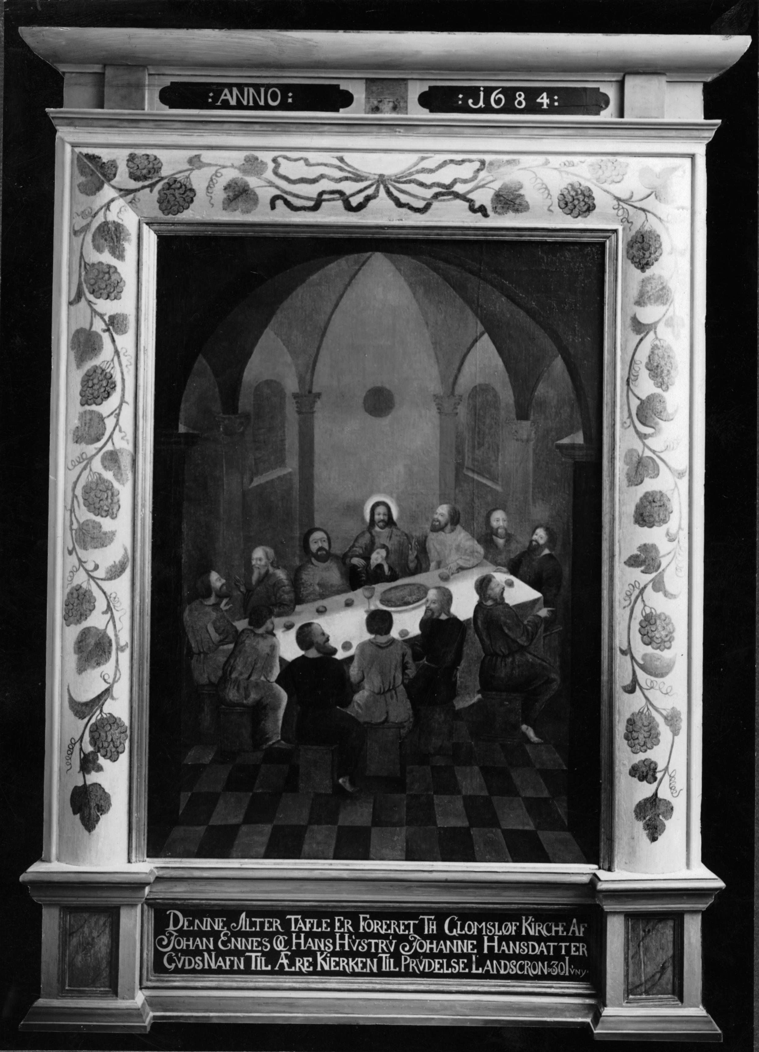 Osvald Owald, Glumslövs kyrka