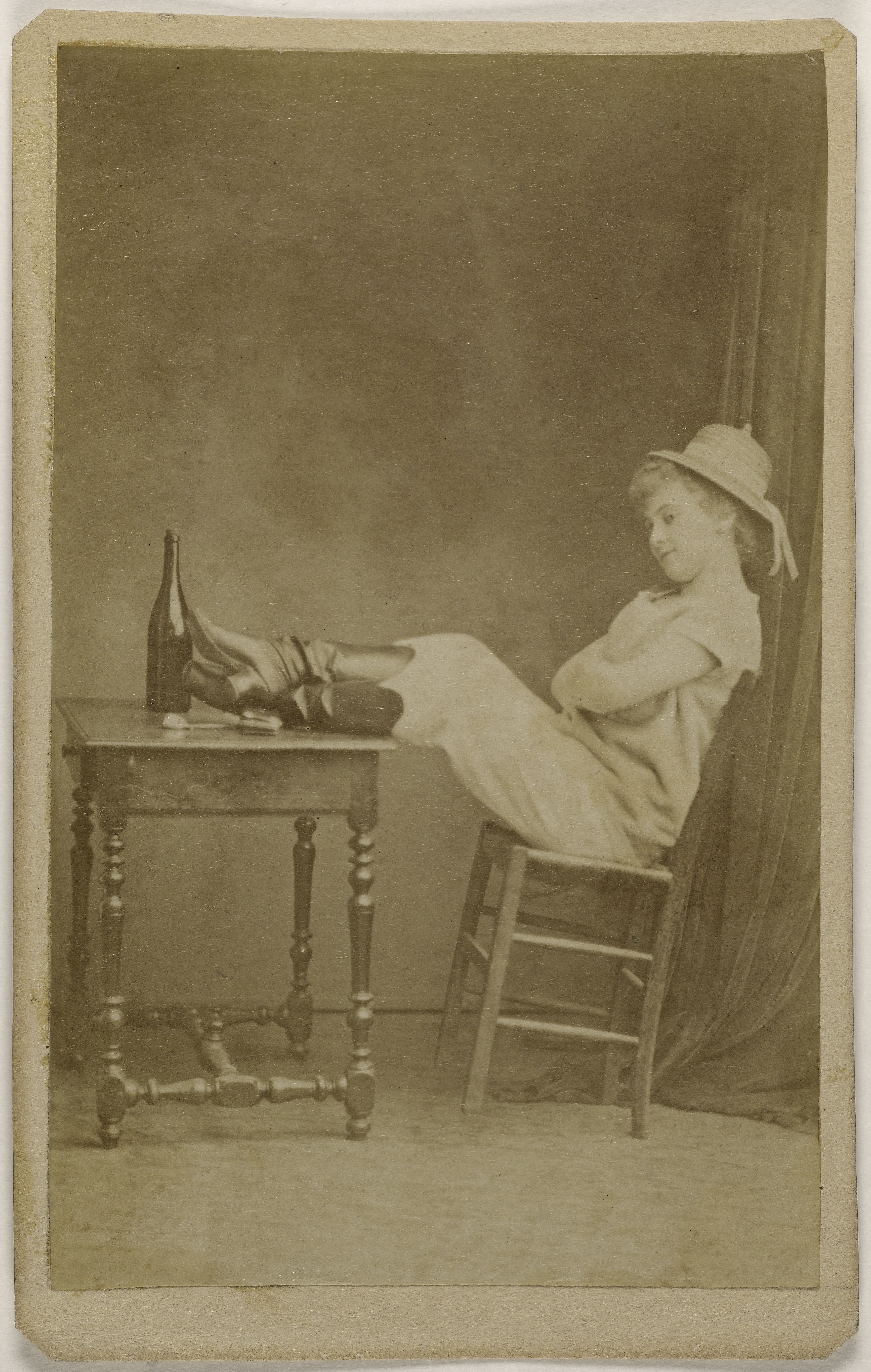 Anonyme, Portrait de Beaumaine (ou Baumaine), Juliette, (danseuse)