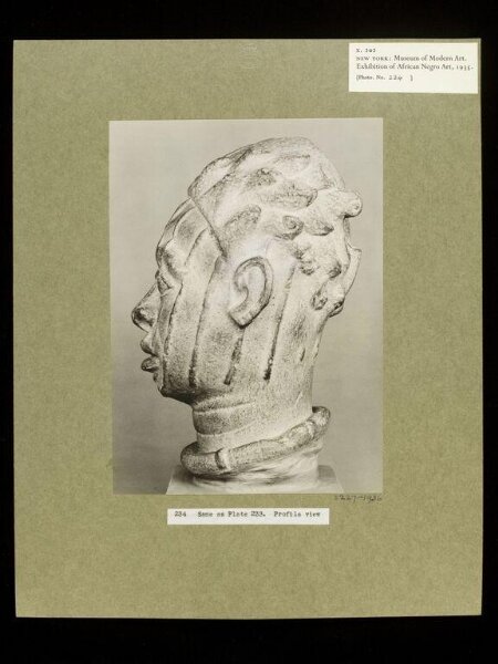 Walker Evans, Plaster Cast of Terra Cotta Head.  Yoruba.