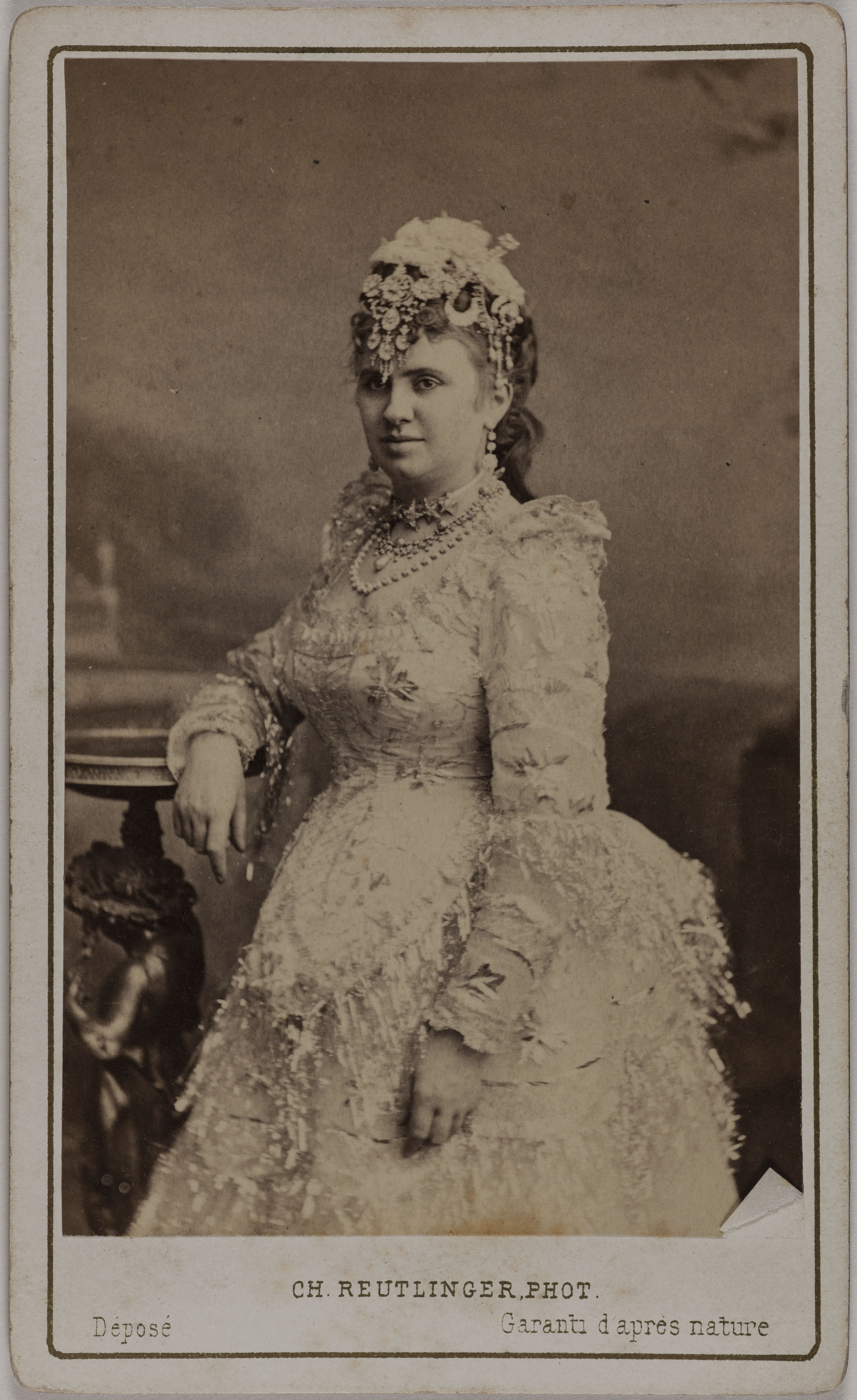 Charles Reutlinger, Portrait de Blanche d'Antigny (Maria Ernestine Antigny, dite), (1842-1874), (actrice)