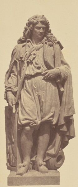 Édouard Baldus, ["Keller", Statue by Pierre Alfred Robinet, Decoration of the Louvre, Paris]