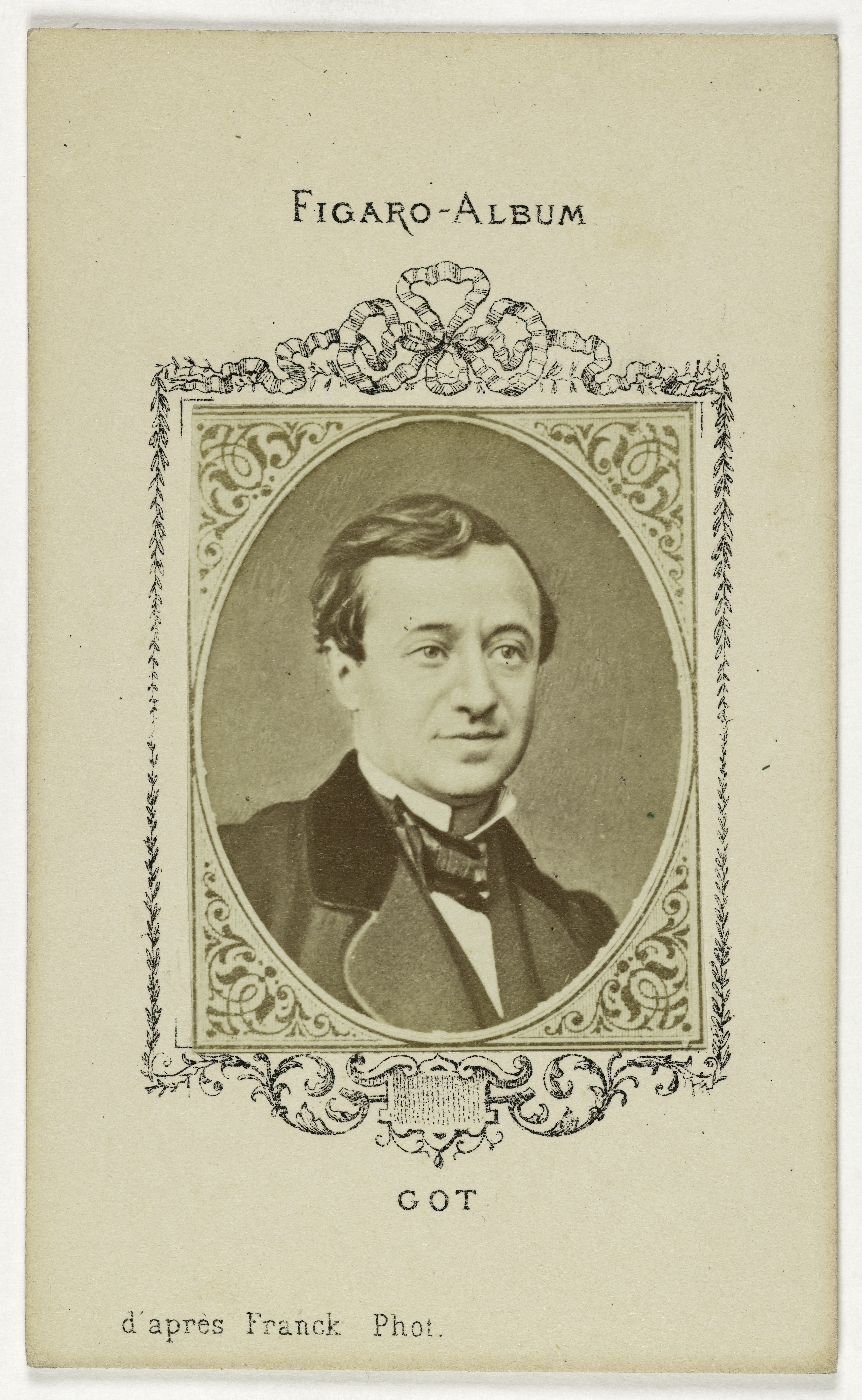 Franck, Portrait de Got Edmond, (1822-1901), (acteur)