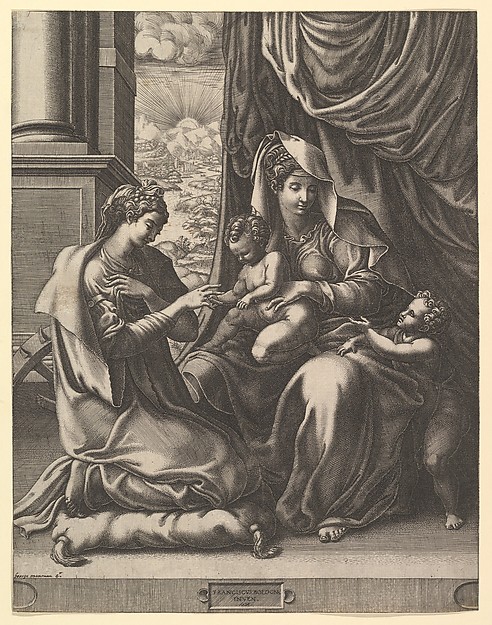 Giorgio Ghisi, The Mystic Marriage of St. Catherine