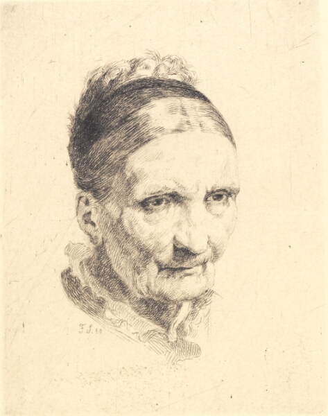 Frans Schwartz, Hoved af en gammel kone. Madam Rasmussen