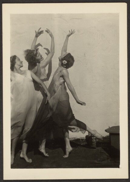 Louis Fleckenstein, [Dancers on Rooftop]