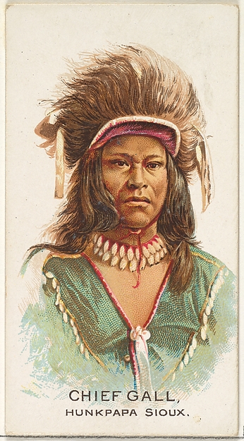 Allen & Ginter, Chief Gall, Hunkpapa Sioux, from the American Indian Chiefs series (N2) for Allen & Ginter Cigarettes Brands