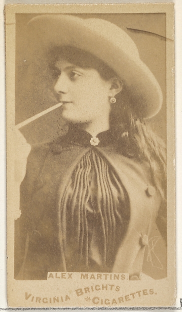 Allen & Ginter, Alex Martins, from the Actors and Actresses series (N45, Type 1) for Virginia Brights Cigarettes
