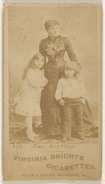 Allen & Ginter, Card 332, Rose Coghlan, from the Actors and Actresses series (N45, Type 1) for Virginia Brights Cigarettes