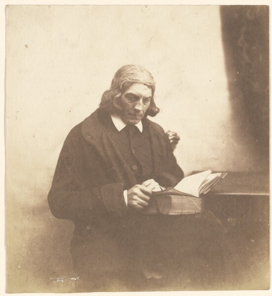 Roger Fenton, [Portrait of a Clergyman with a Book]