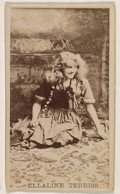 Kinney Brothers Tobacco Company, Ellaline Terriss, from the Actresses series (N245) issued by Kinney Brothers to promote Sweet Caporal Cigarettes