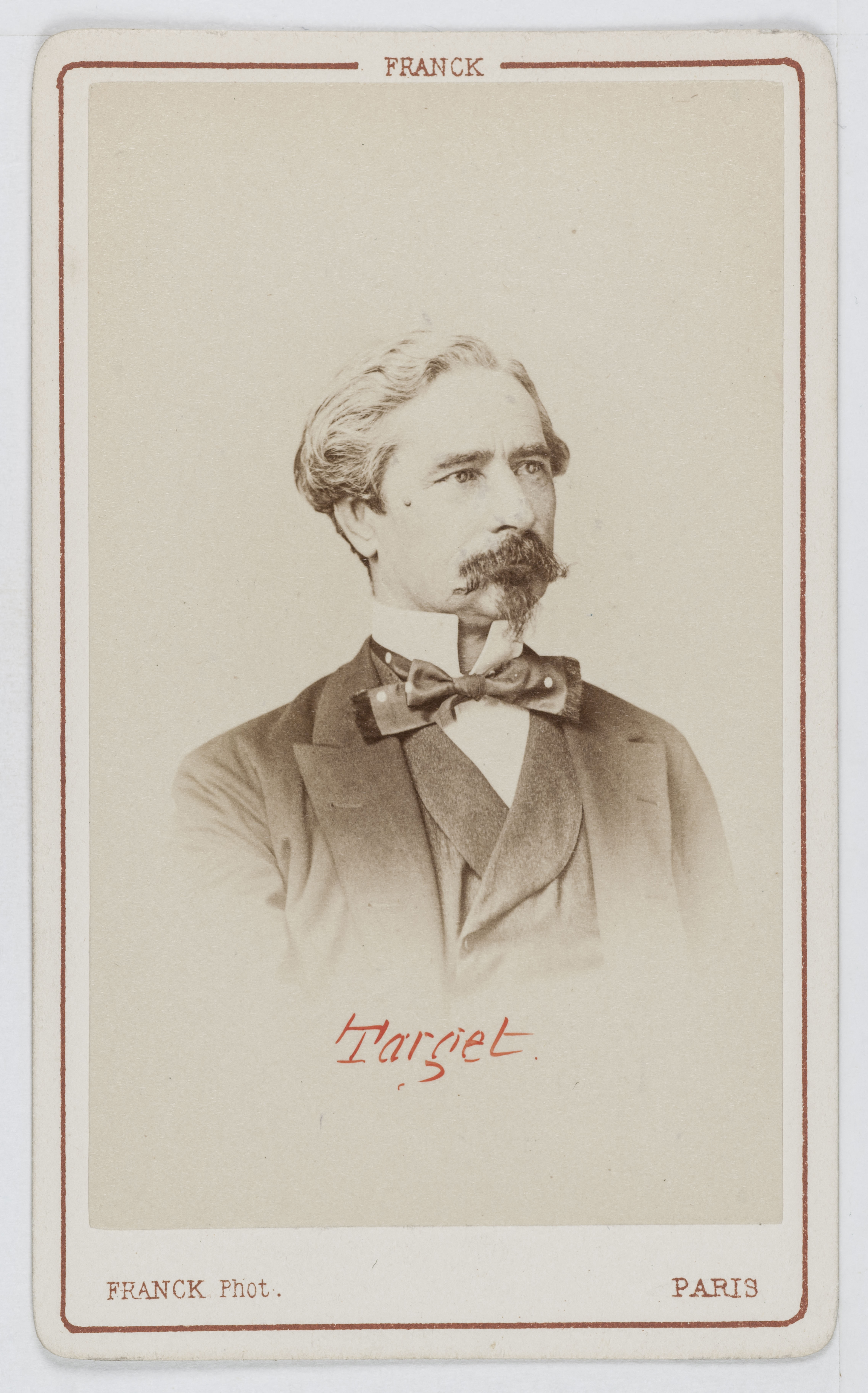 Franck, Portrait de Paul Léon Target (1821-1908), publiciste et homme politique.