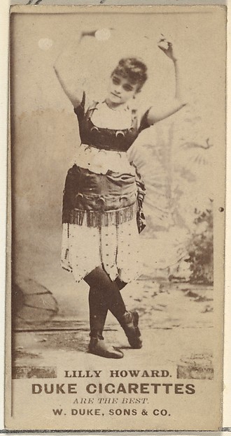 W. Duke, Sons & Co., Lilly Howard, from the Actors and Actresses series (N145-7) issued by Duke Sons & Co. to promote Duke Cigarettes