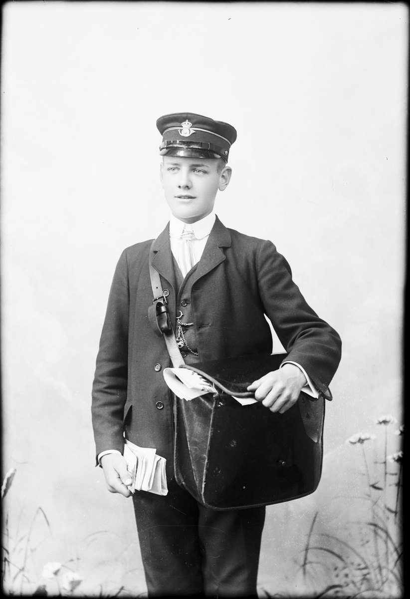 Skötsner-Edhlund, Brevbärare Albin Mattsson, Östhammar, Uppland