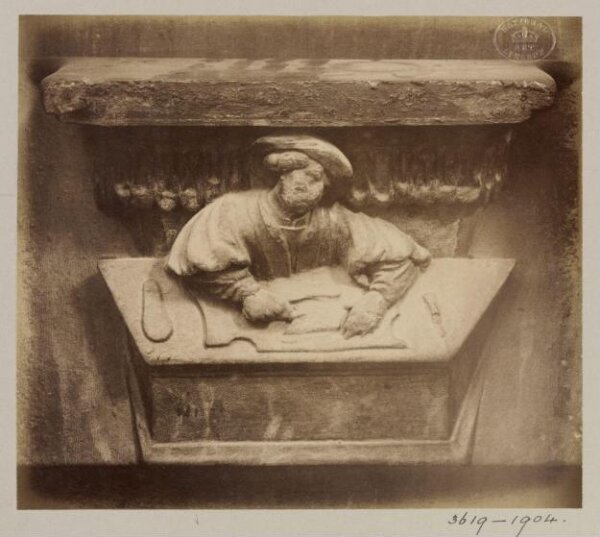 Atget, Jean-Eugène-Auguste, Church of SS Gervais et Protais, Miserere Seat (Parchment maker), XVI Century, Paris, France