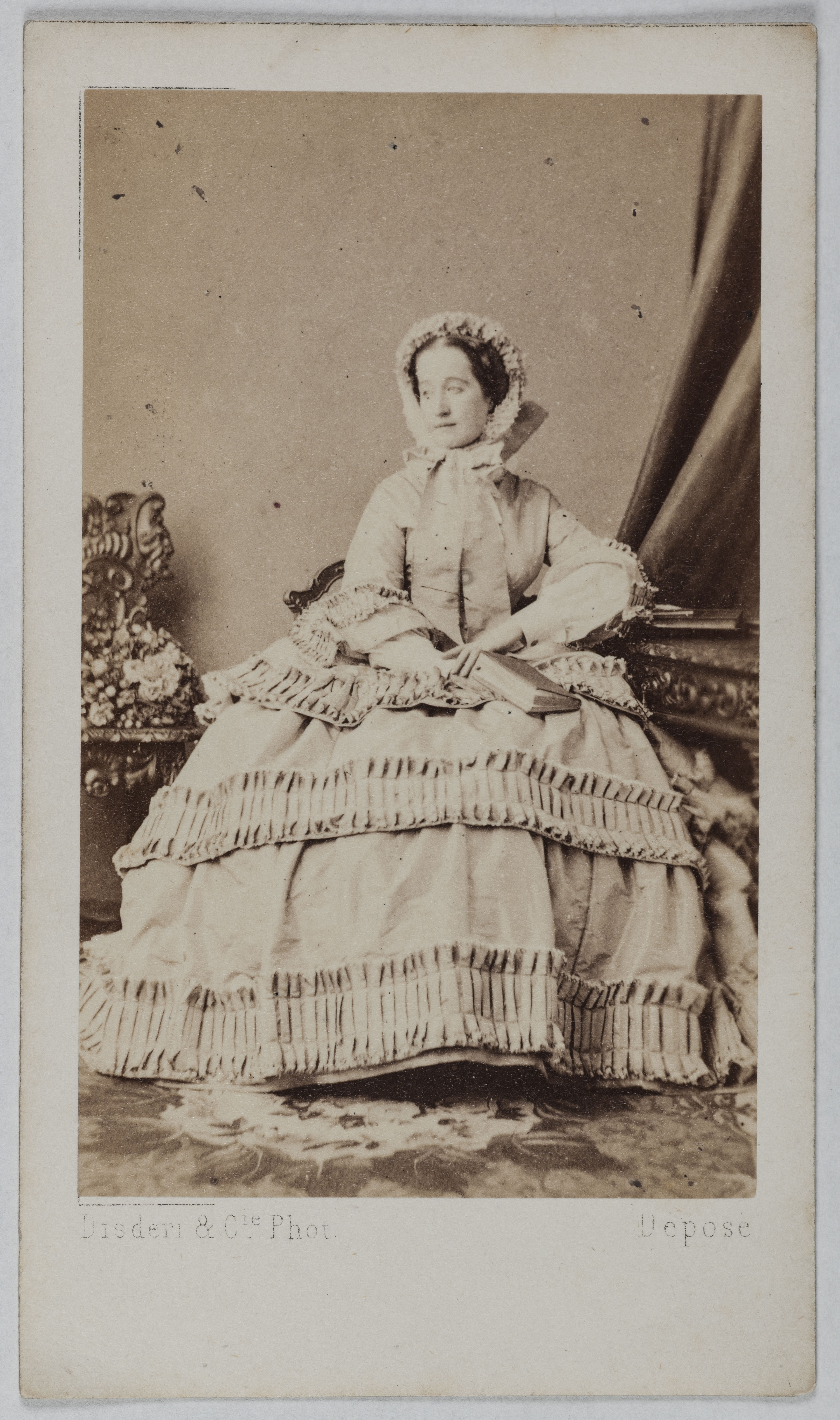 Disderi & Cie, Portrait de l'impératrice Eugénie, (Eugénie de Montijo), (1826-1920)