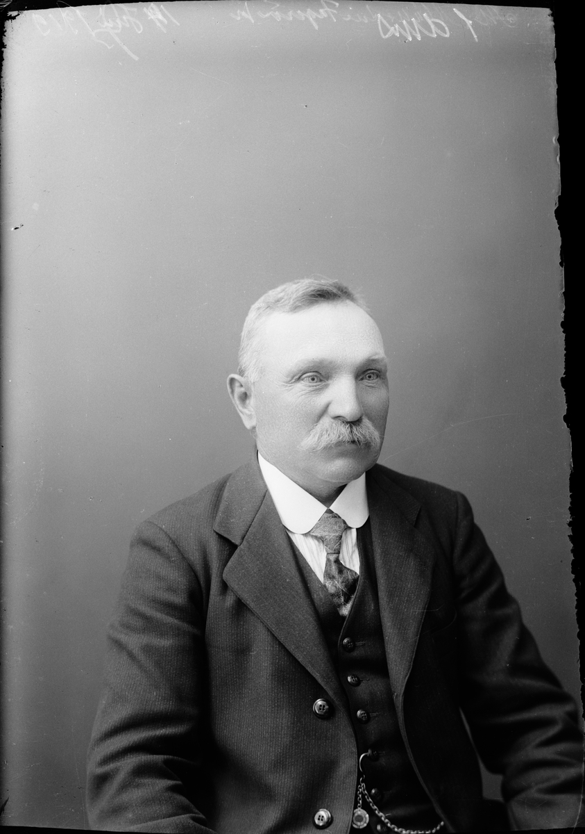 Skötsner-Edhlund, Ateljéporträtt - man från Fagerön, Uppland 1919
