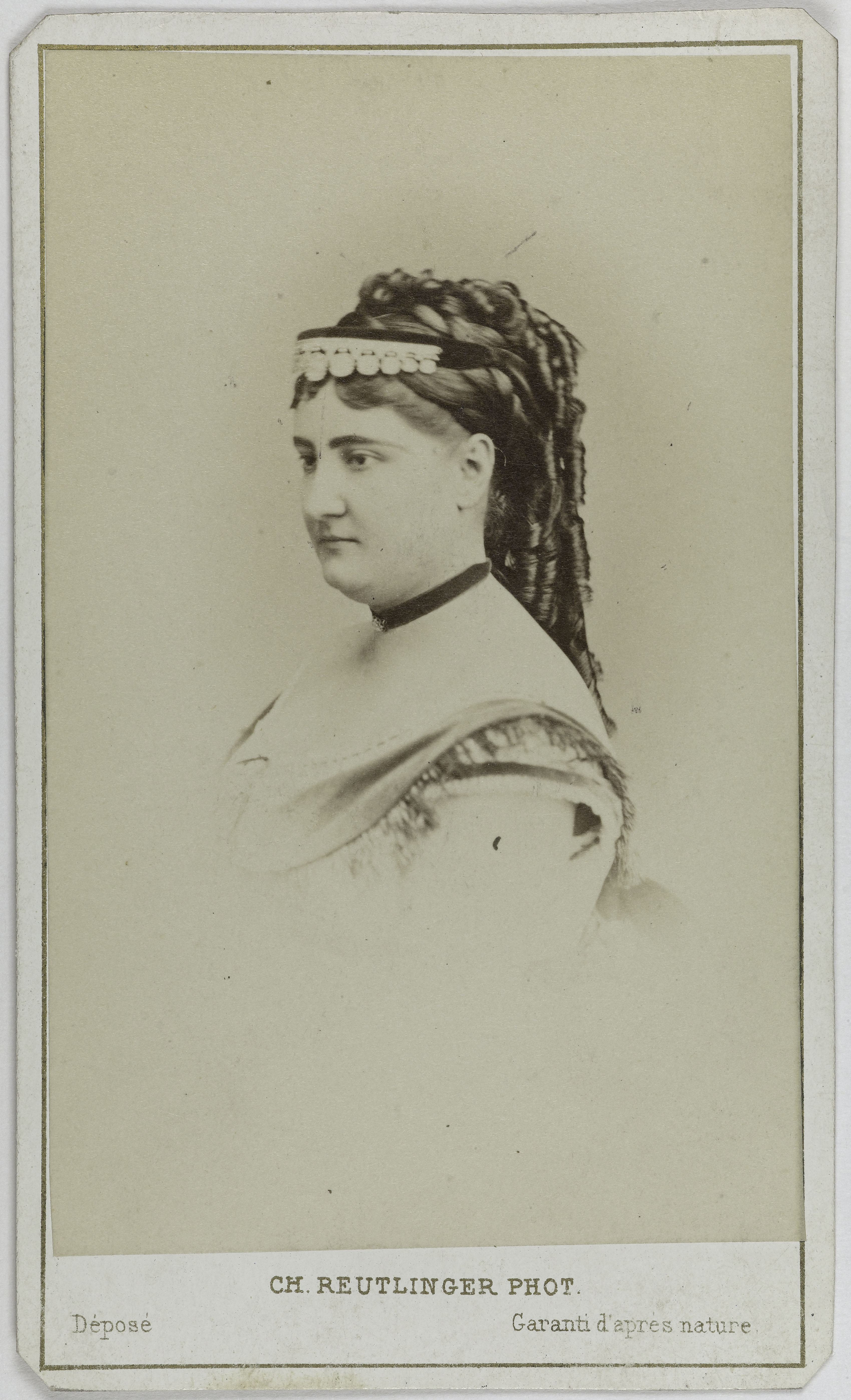 Charles Reutlinger, Portrait de Patti Carlotta, (1840-1889), (chanteuse lyrique, sœur ainée d'Adelina Patti)