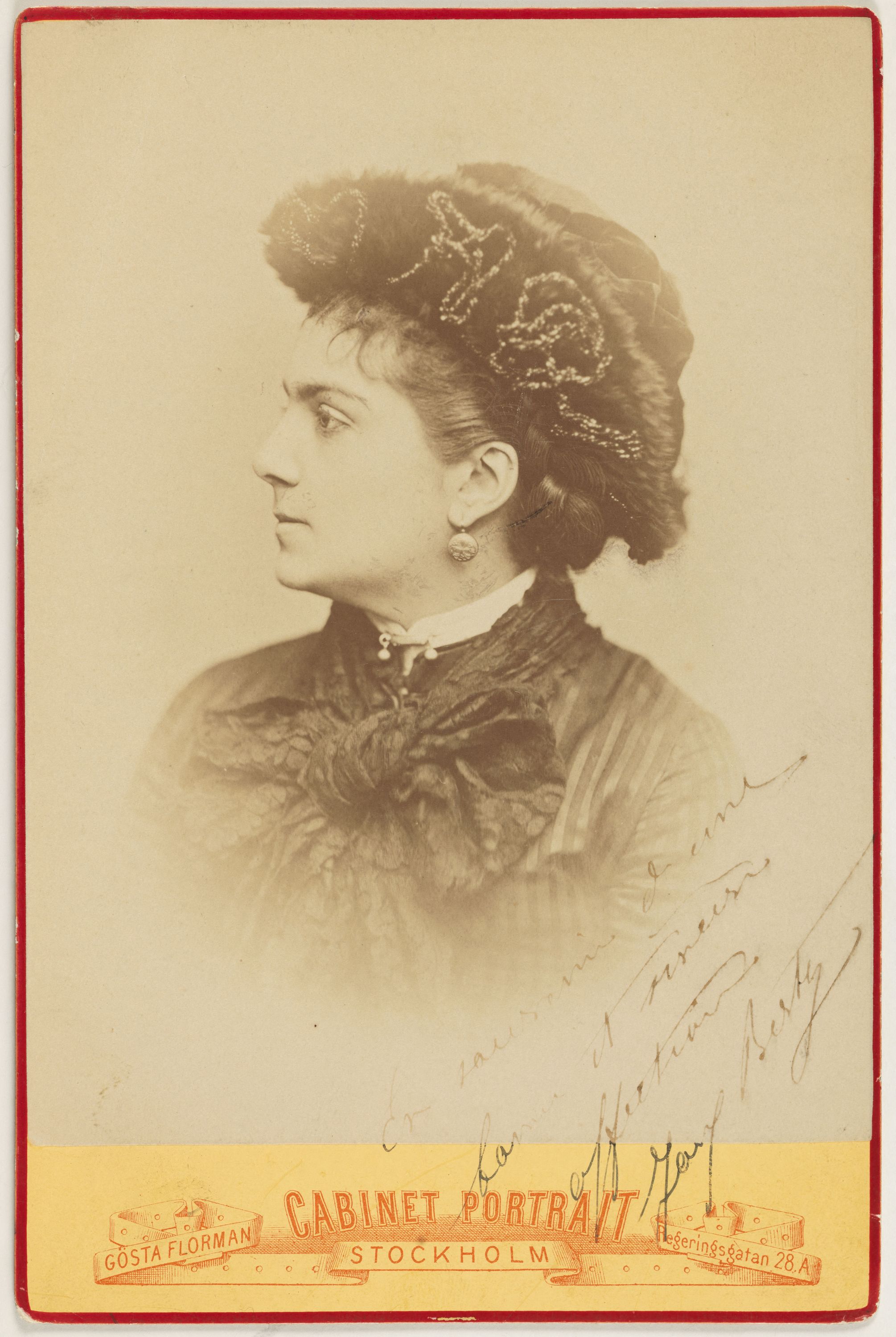 Gösta Florman, Portrait de Jany Berty, actrice