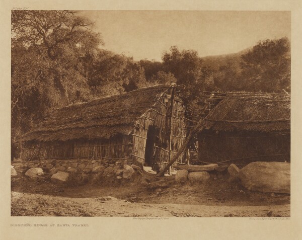 Edward S. Curtis, Diegueño House at Santa Ysabel