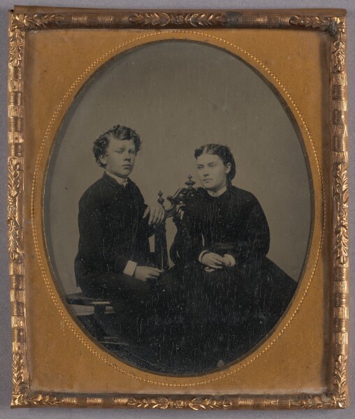 Unknown, [Portrait of a Seated Young Man and Seated Young Woman]