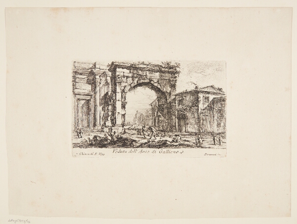 Giovanni Battista Piranesi, Gallienus' triumfbue. 1. S. Vito-kirken