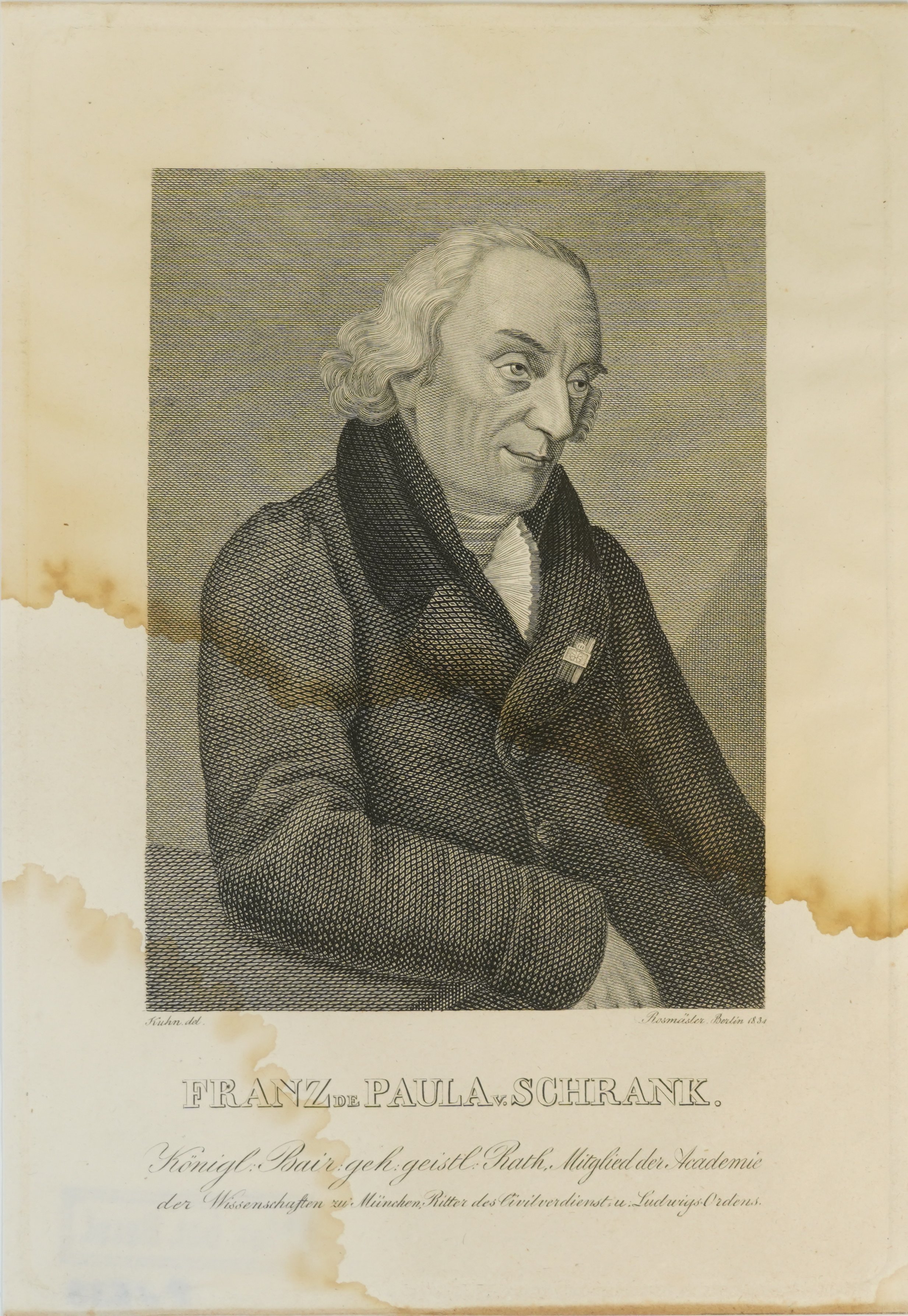 Unknown artist, Porträt von Franz de Paula von Schrank