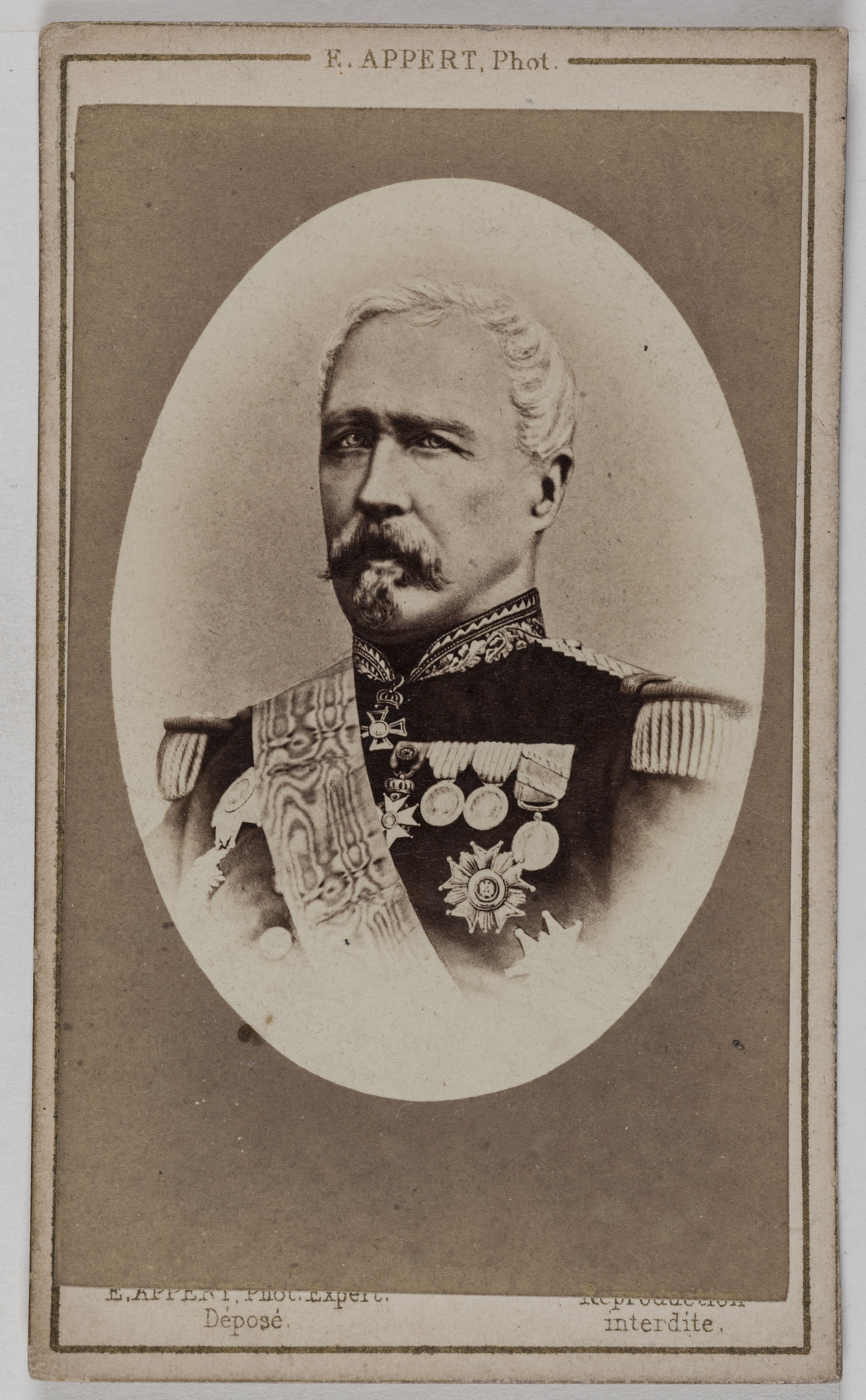 Ernest Charles Appert, Portrait de Patrice de Mac-Mahon, (1808-1893), (Maréchal de France, Président de la République 1873-79)