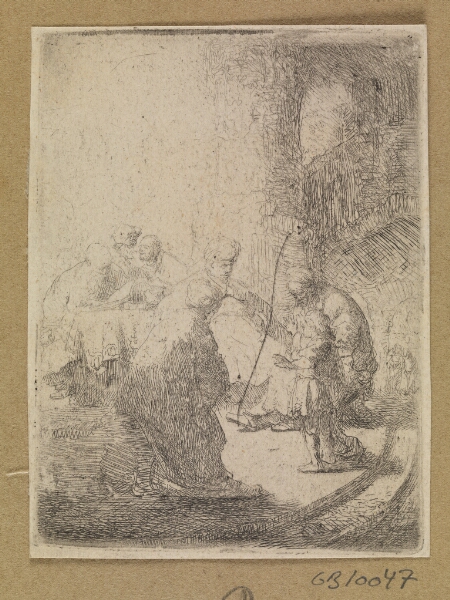 Rembrandt van Rijn, Kristus blandt de skriftkloge. Lille plade