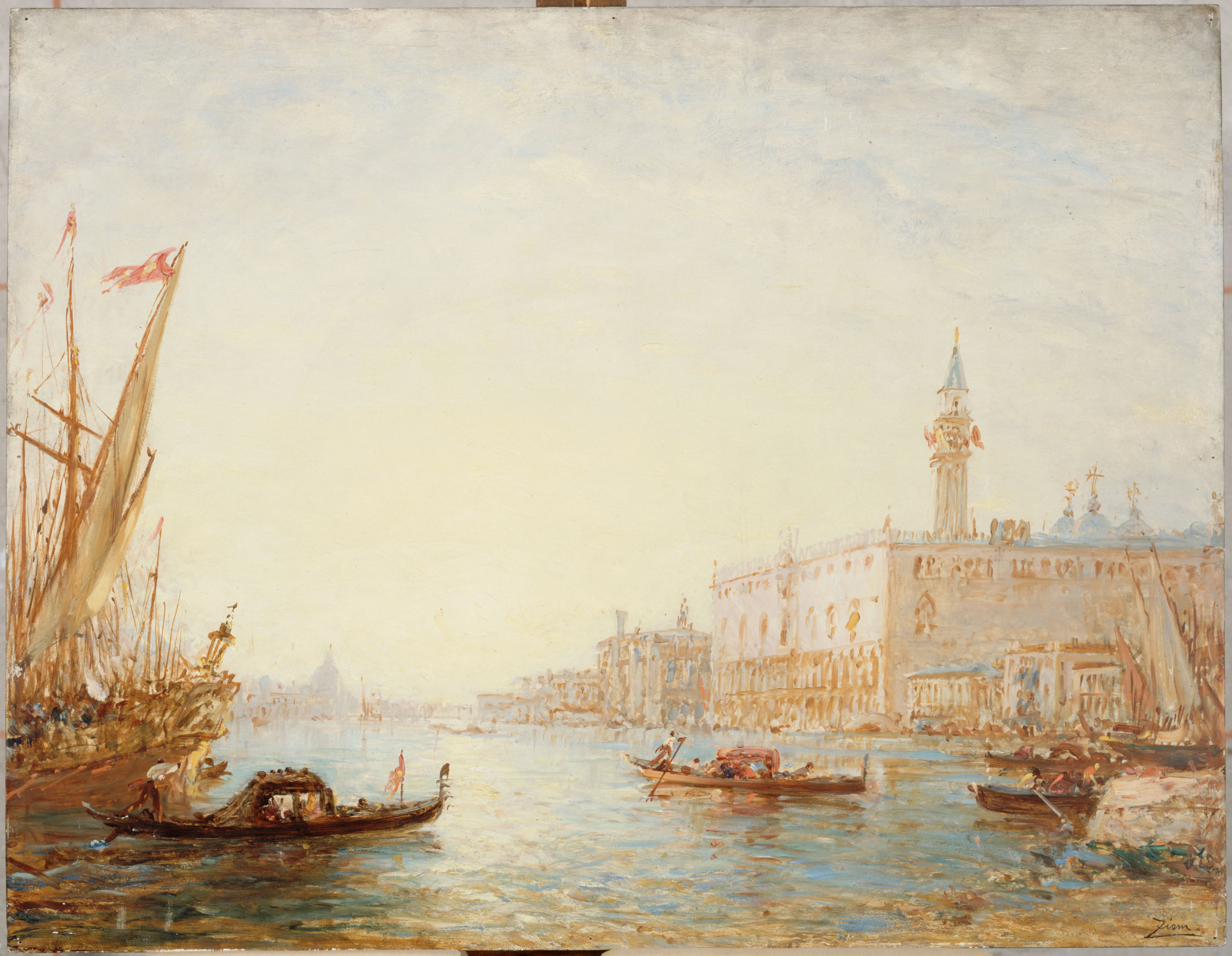 Félix Ziem, Venise, le Palais des Doges
