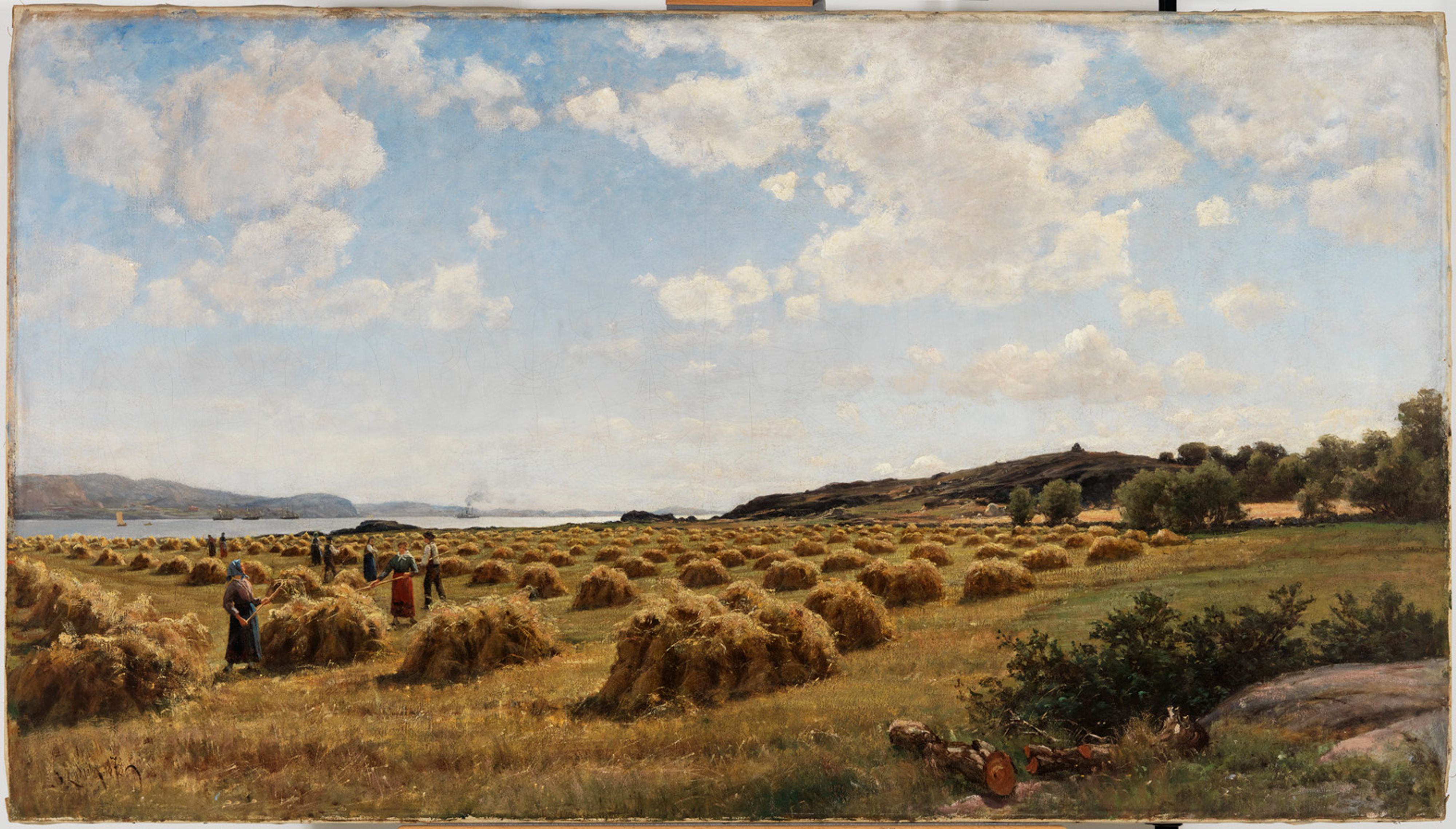 Berndt Lindholm, Oat Harvest on the Hisingen Island