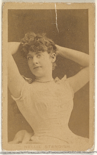 Allen & Ginter, Nellie Standish, from the Actors and Actresses series (N45, Type 1) for Virginia Brights Cigarettes