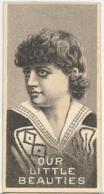 Allen & Ginter, From the Actresses series (N57) promoting Our Little Beauties Cigarettes for Allen & Ginter brand tobacco products