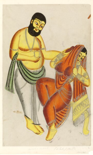 Unknown, Elokeshi and Madhavchandra Giri (the Mahant)