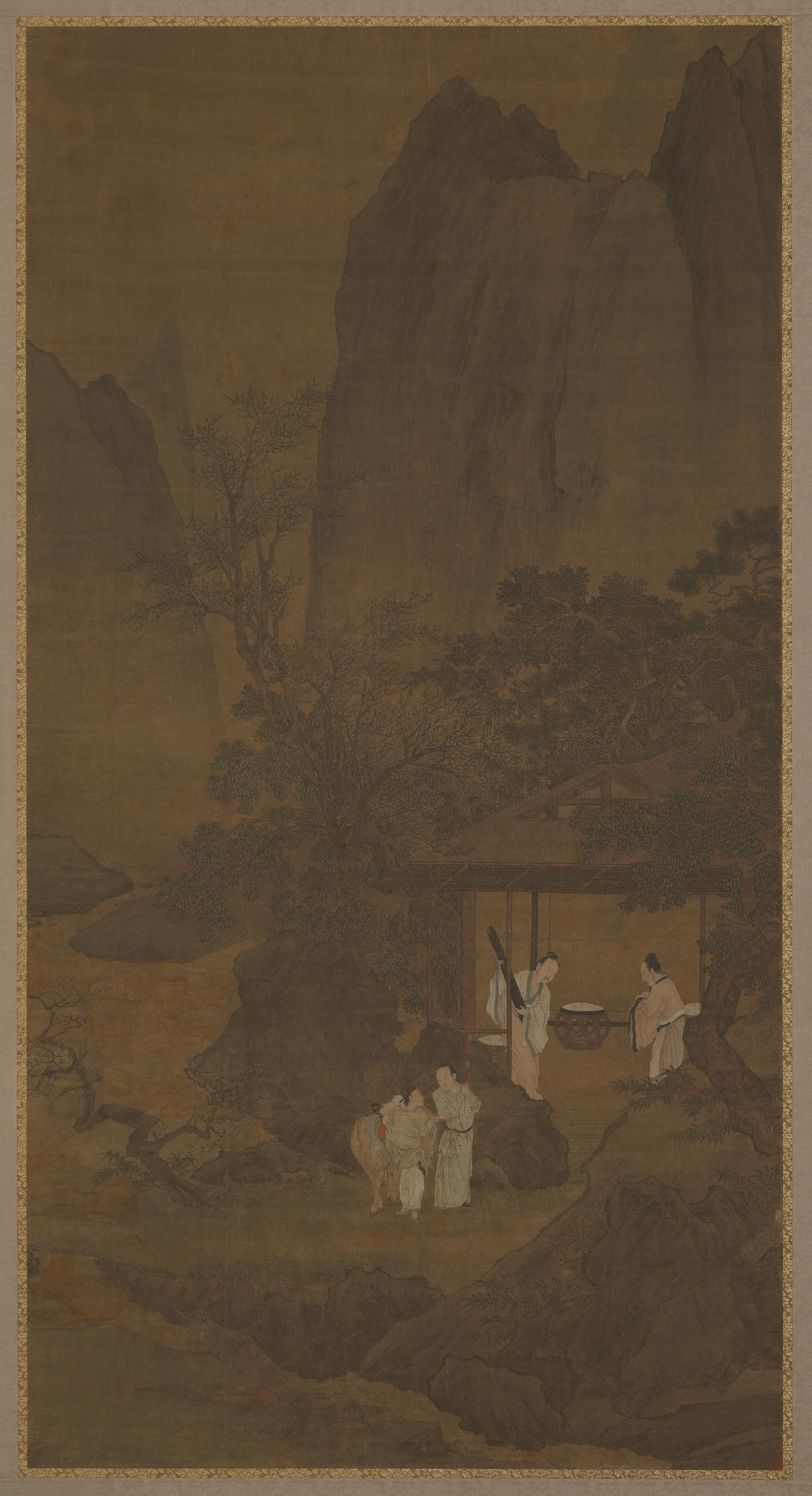 Formerly attributed to Liu Songnian, Dai Kui Breaking His Zither (qin)