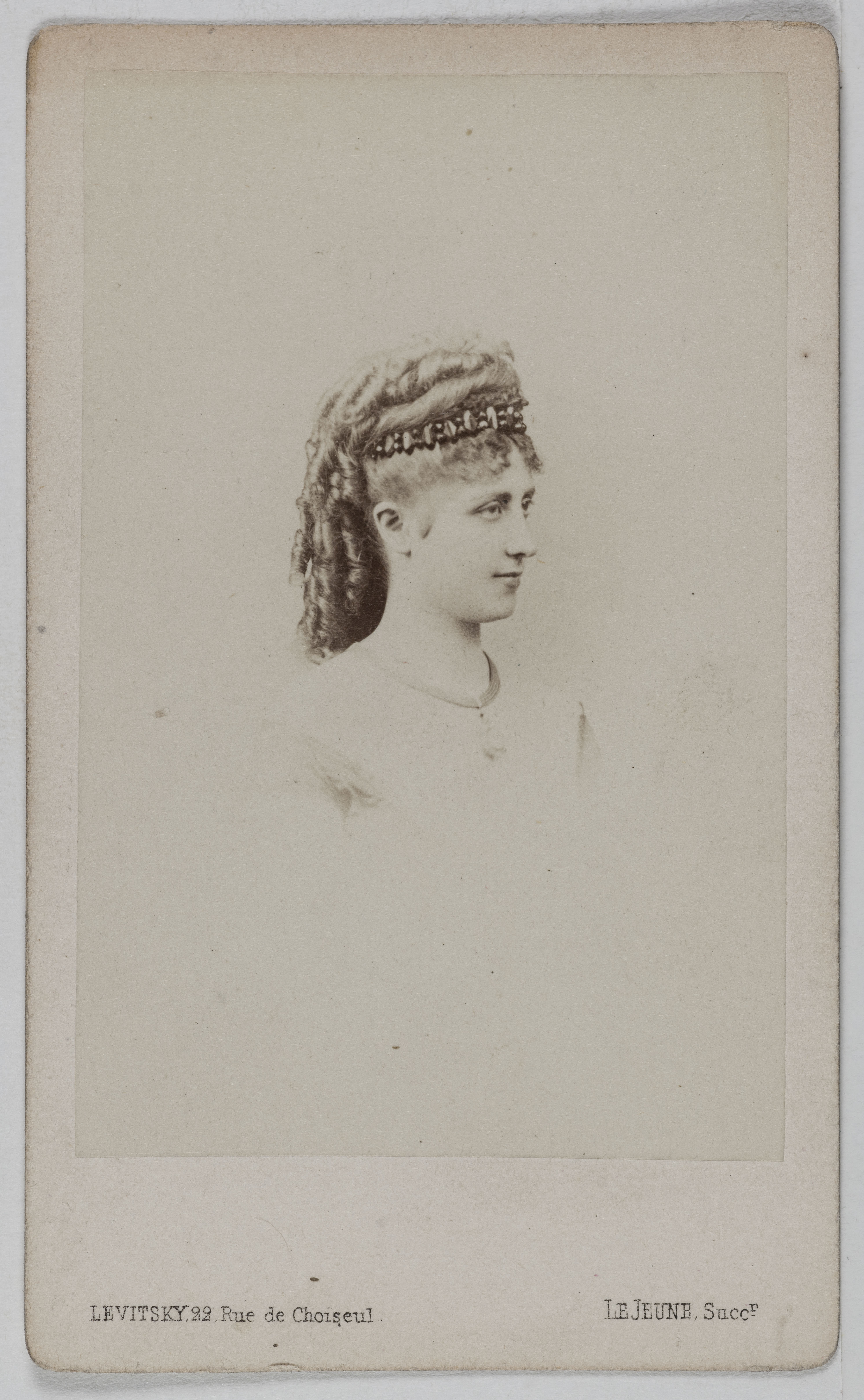 LeJeune, Portrait de Lind Jenny, (ép. d'Otto Goldschmidt), (1821-1887), (chanteuse lyrique)