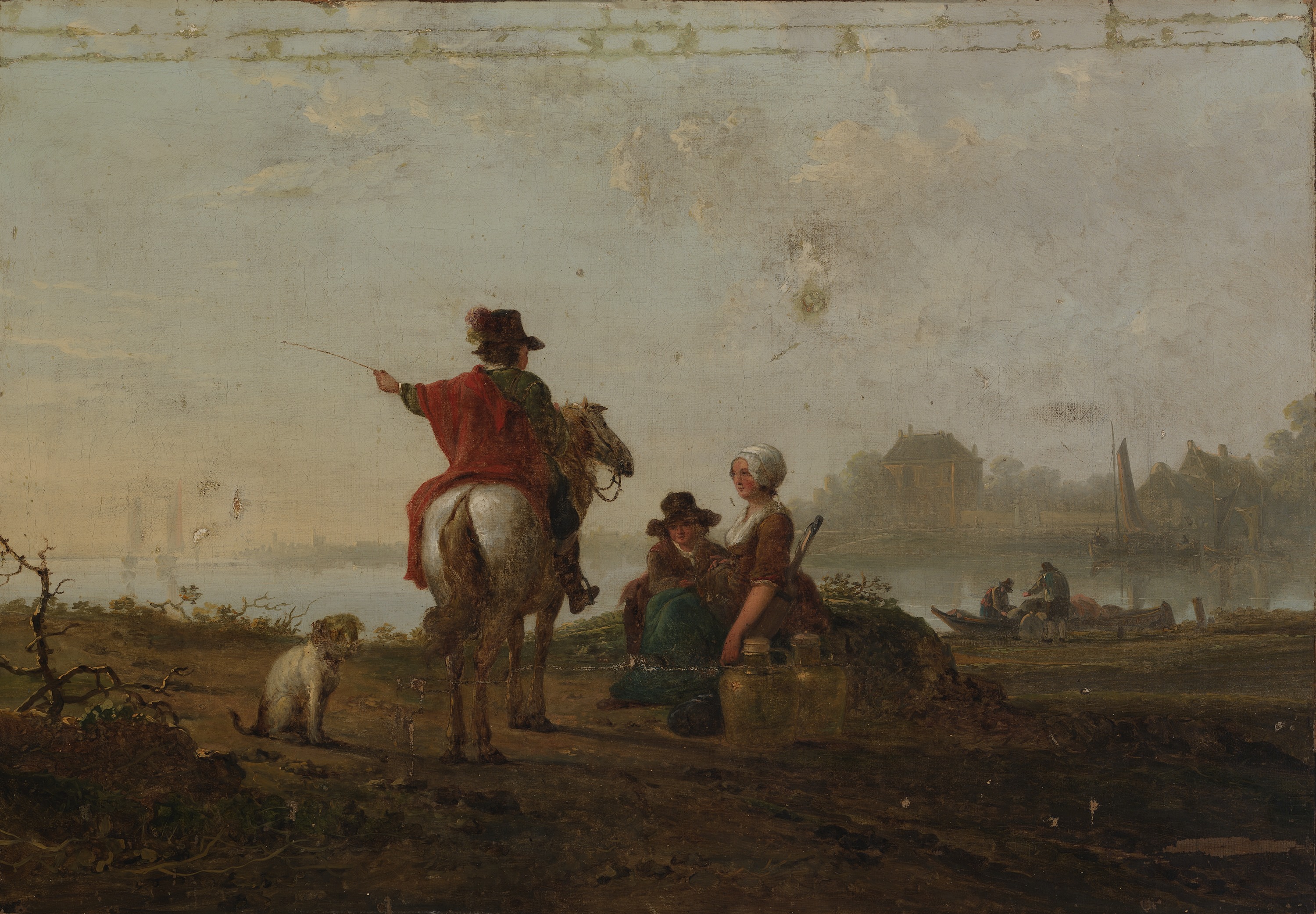 Jacob van Strij, Dutch Landscape with Figures