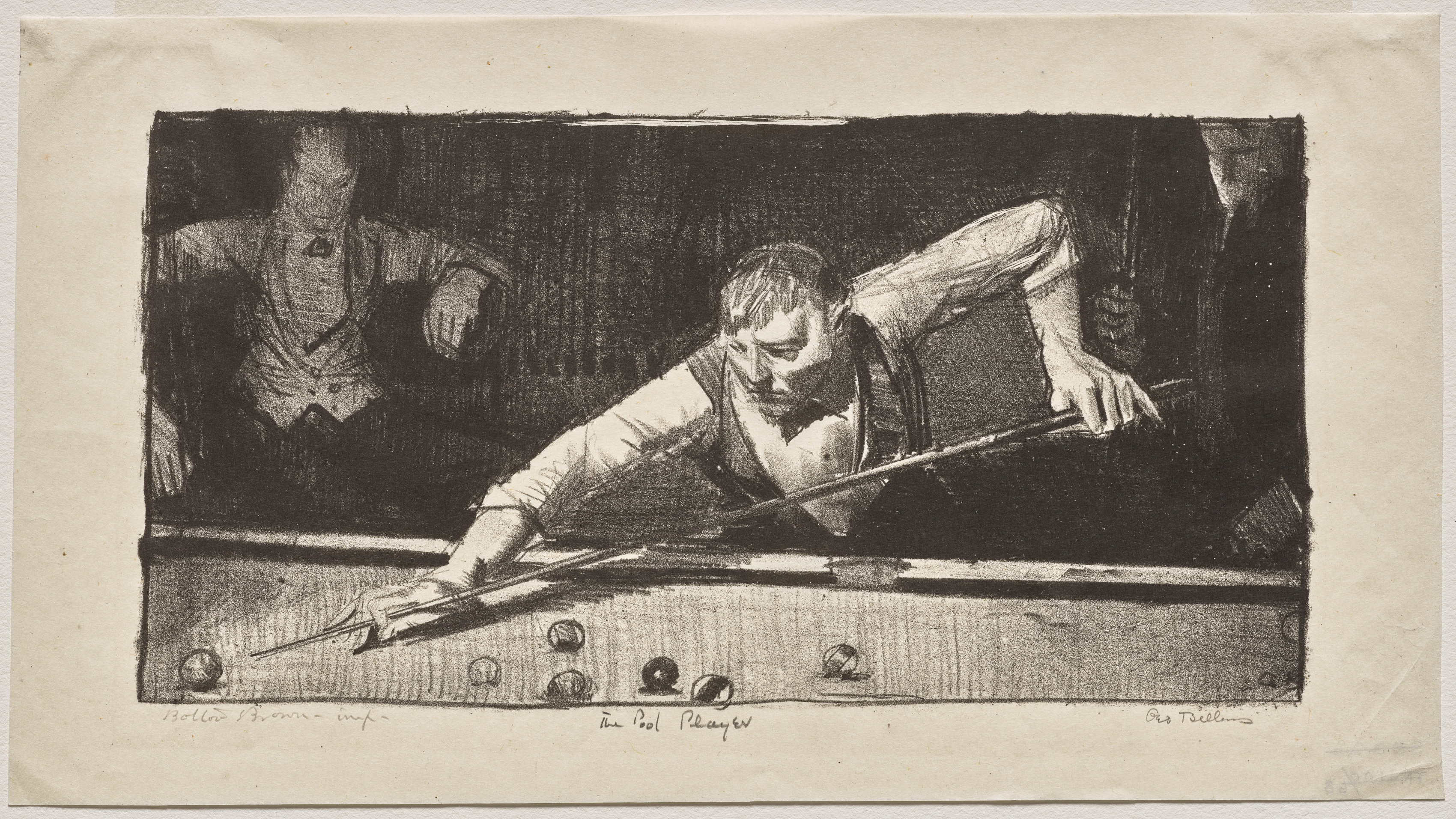 George Bellows, The Pool Player