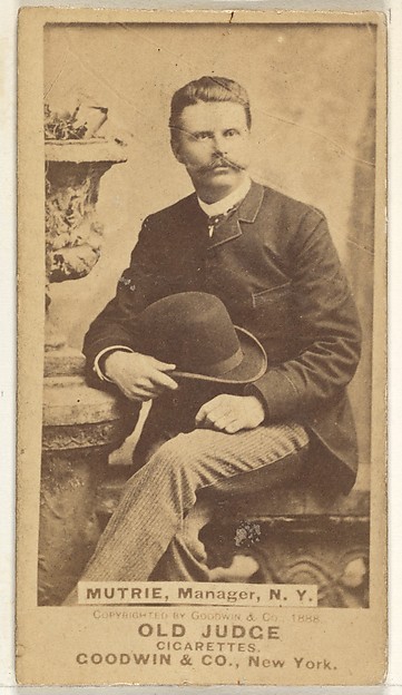 Goodwin & Company, James J. Mutrie, Manager, New York, from the Old Judge series (N172) for Old Judge Cigarettes