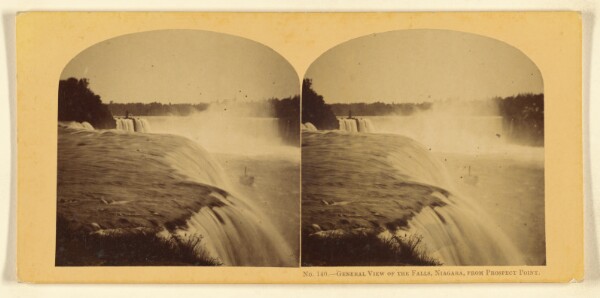 London Stereoscopic and Photographic Company, General View of the Falls, Niagara, From Prospect Point.