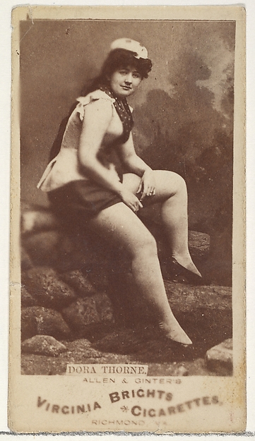 Allen & Ginter, Dora Thorne, from the Actors and Actresses series (N45, Type 1) for Virginia Brights Cigarettes