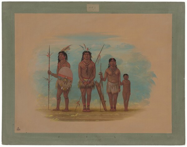 George Catlin, Four Xingu Indians