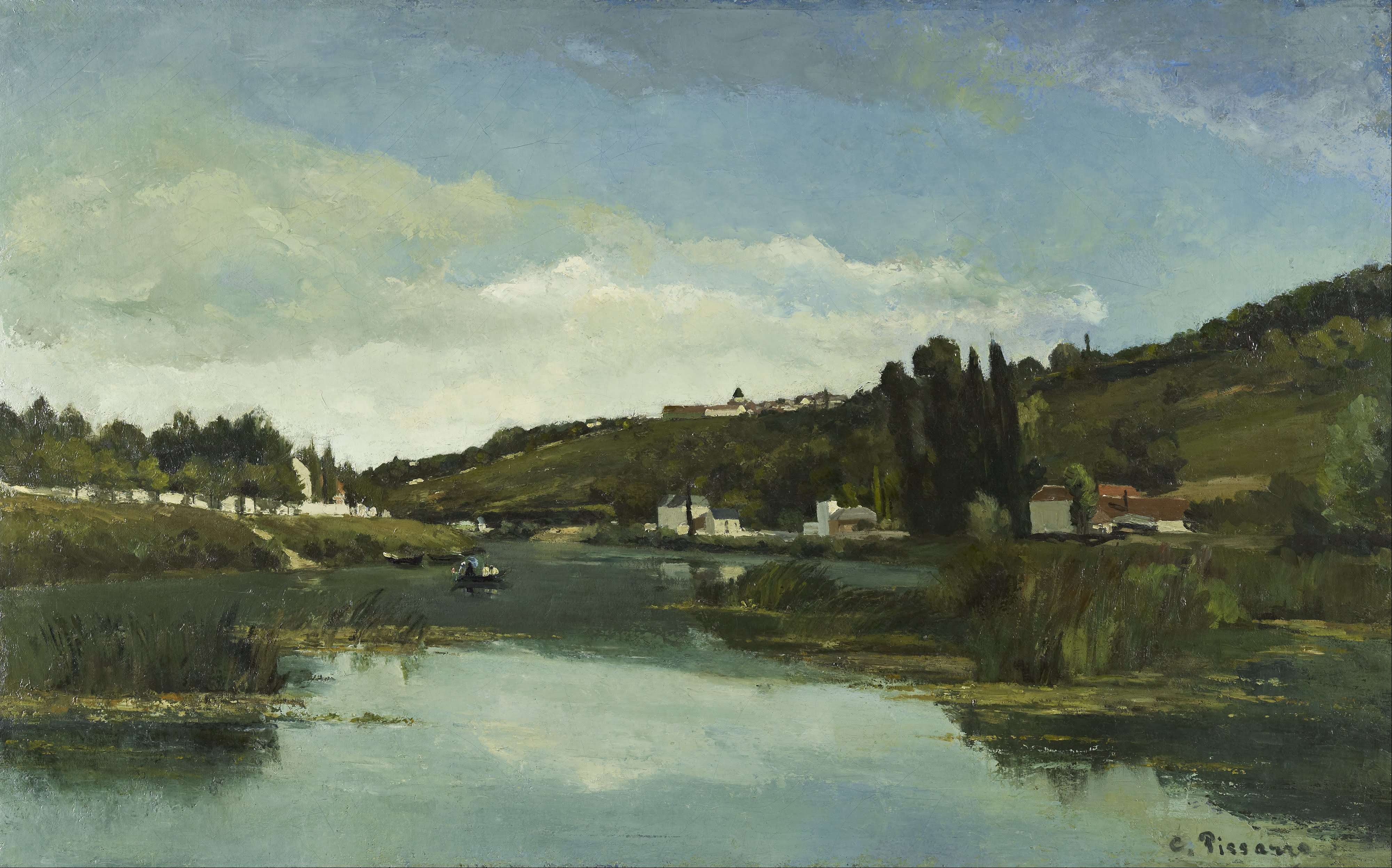 Camille Pissarro, The Marne at Chennevières