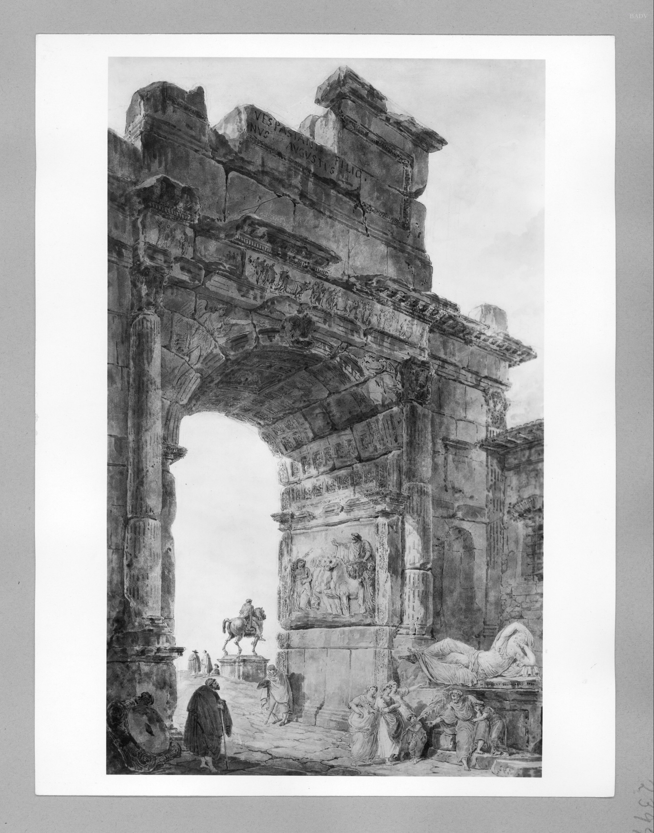Hubert Robert, Titusbogen in Rom