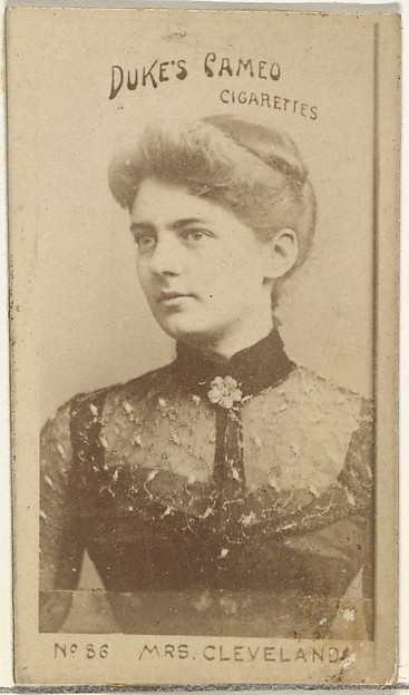 W. Duke, Sons & Co., Card Number 86, Mrs. Cleveland, from the Actors and Actresses series (N145-4) issued by Duke Sons & Co. to promote Cameo Cigarettes