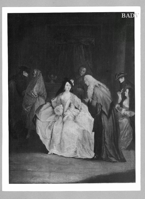 Pietro Longhi, genre scene with masks