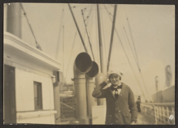Louis Fleckenstein, [Woman on a Ship]