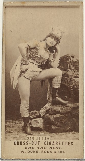 W. Duke, Sons & Co., Card Number 346, Julia, from the Actors and Actresses series (N145-3) issued by Duke Sons & Co. to promote Cross Cut Cigarettes
