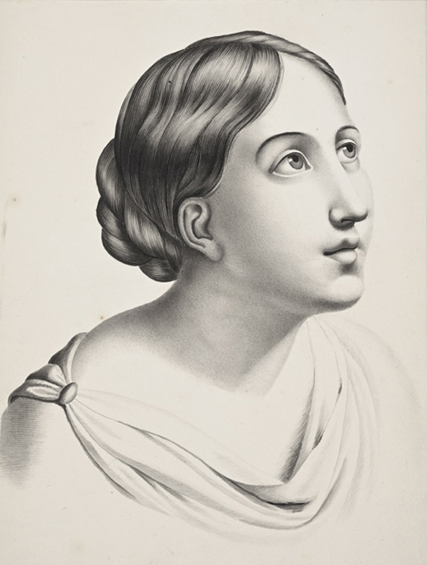 Henriette von (author) Helffreich, Woman’s Head (Mélide)