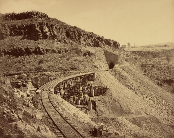 William Henry Jackson, Bridge and Tunnel, Johnson's Cañon, A & P. R. R.